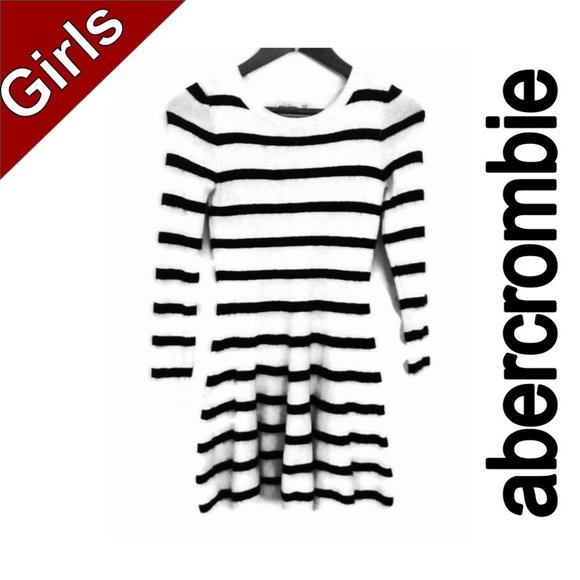 abercrombie kids Other - ABERCROMBIE Girls Sweater Dress Silver Threads